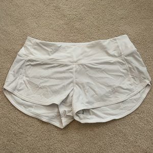 White Lululemon Shorts Size 4 FREE SHIPPING